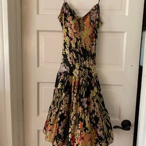 Vintage Betsey Johnson Silk bias dress sz 10